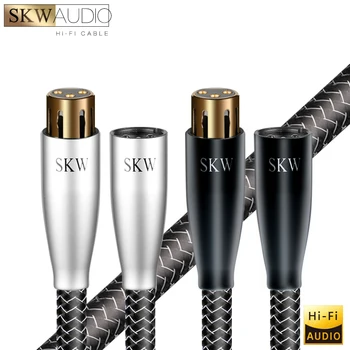 Kablovi za mikrofon SKW XLR s монокристаллическим bakrene vodove, 3-pinski uravnotežen kabel zvučnika XLR za povezivanje микрофонного kabela, WG20-06