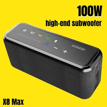 XDOBO X8 Max 100 W Prijenosne Bežične Bluetooth Zvučnici TWS Subwoofer 2000 mah bateriju Velikog Kapaciteta za Mobilni Telefon Hitne Napajanje