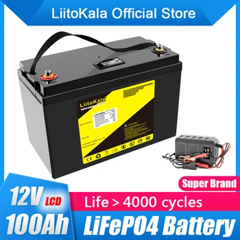 LiitoKala 12,8 V 100Ah 120Ah LiFePO4 baterija baterija baterija baterija Baterija 12 V Akumulator Litijum Gvožđe Fosfat Lifepo4 Alati Za Solarne ćelije